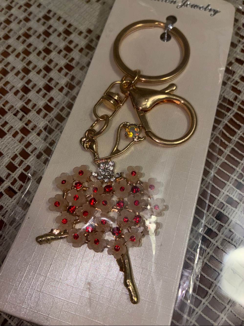 New BALLERINA BALLET DANCER KEY FOB KEYCHAIN PURSE FOB